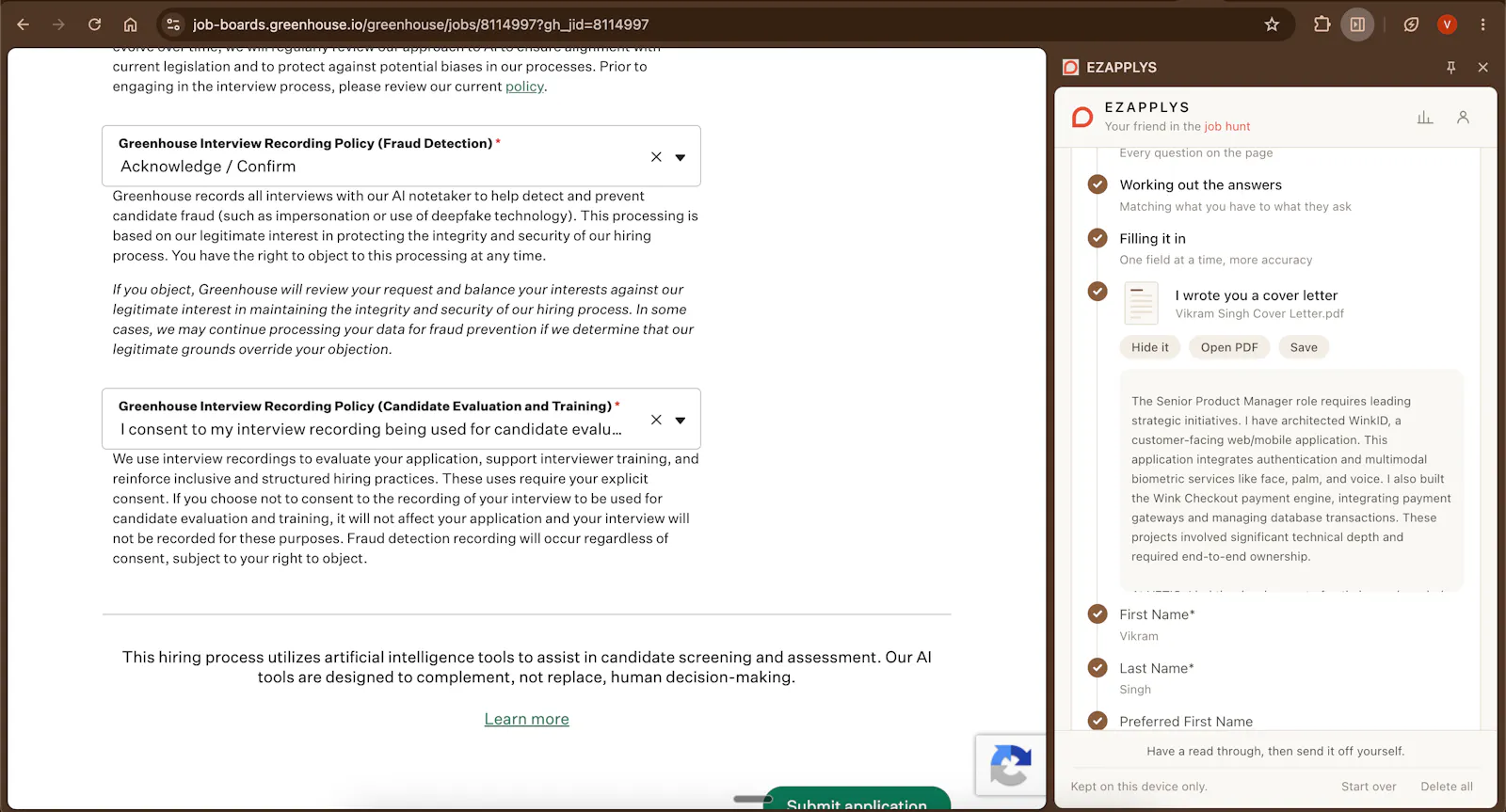 EZApplys screenshot 3