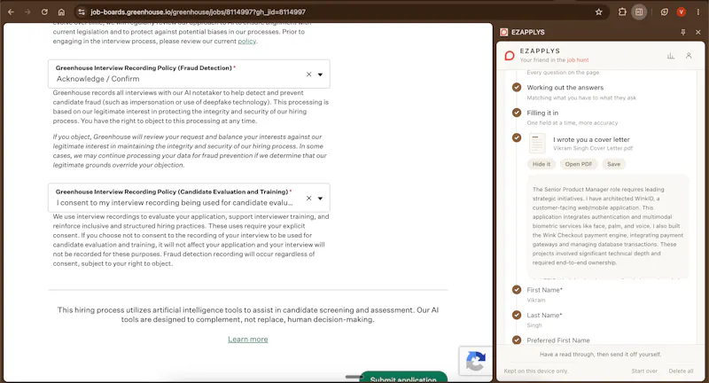 EZApplys screenshot 3