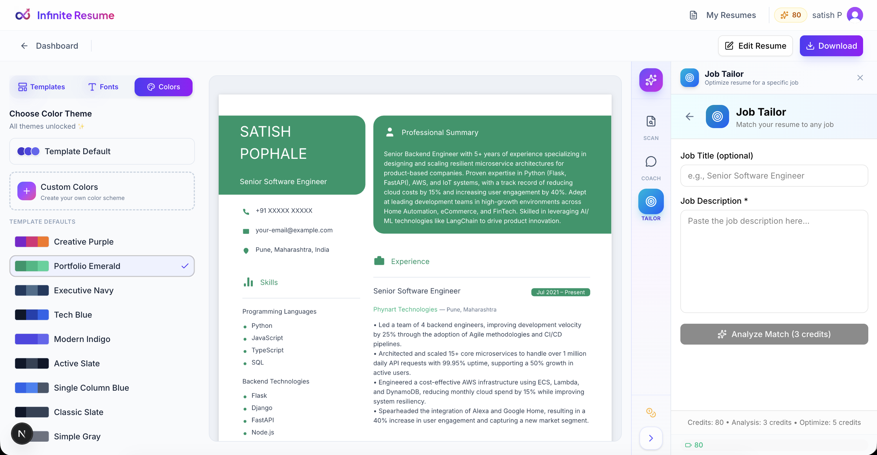 Infinite Resume gallery image