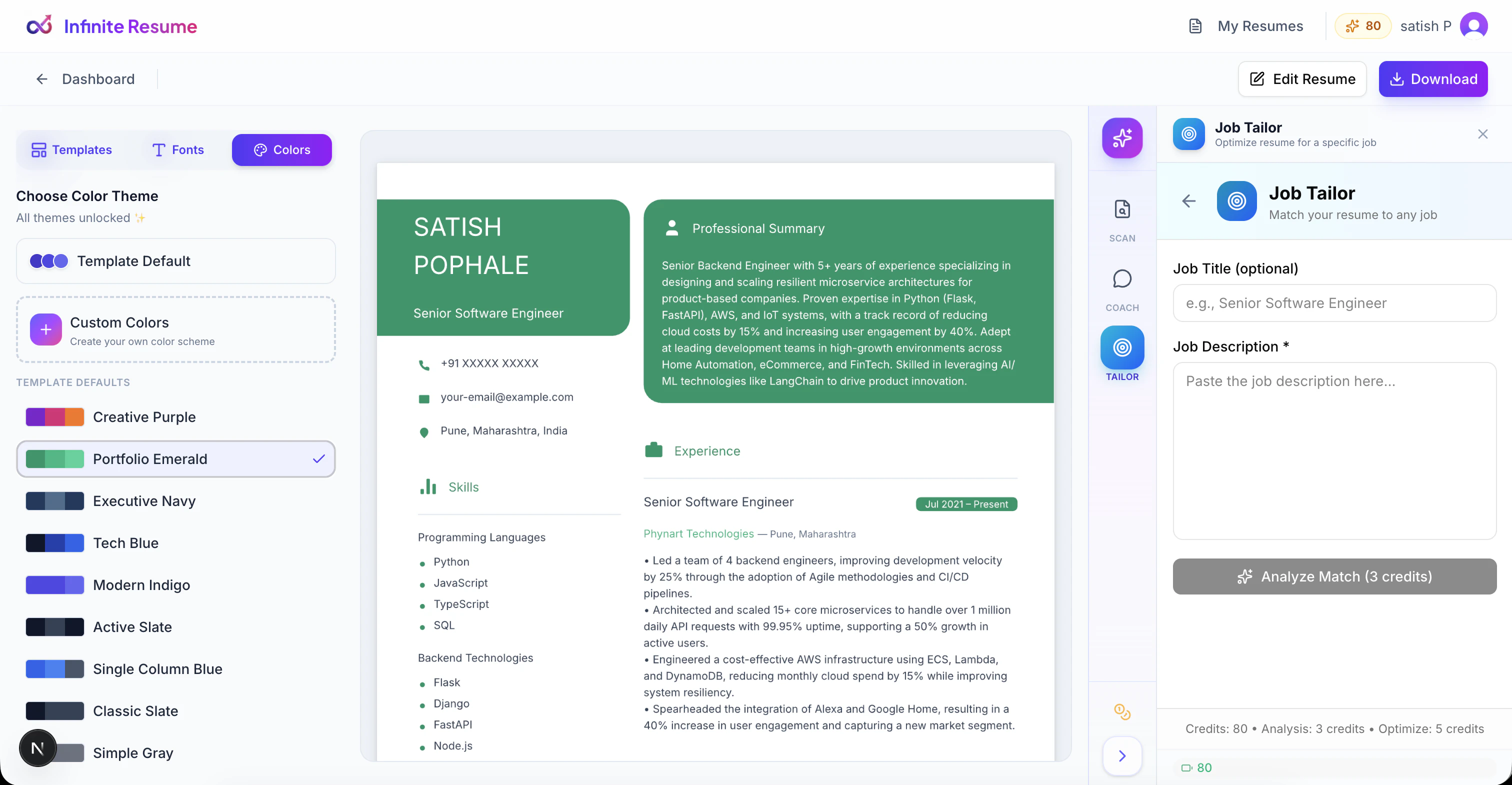 Infinite Resume screenshot 5