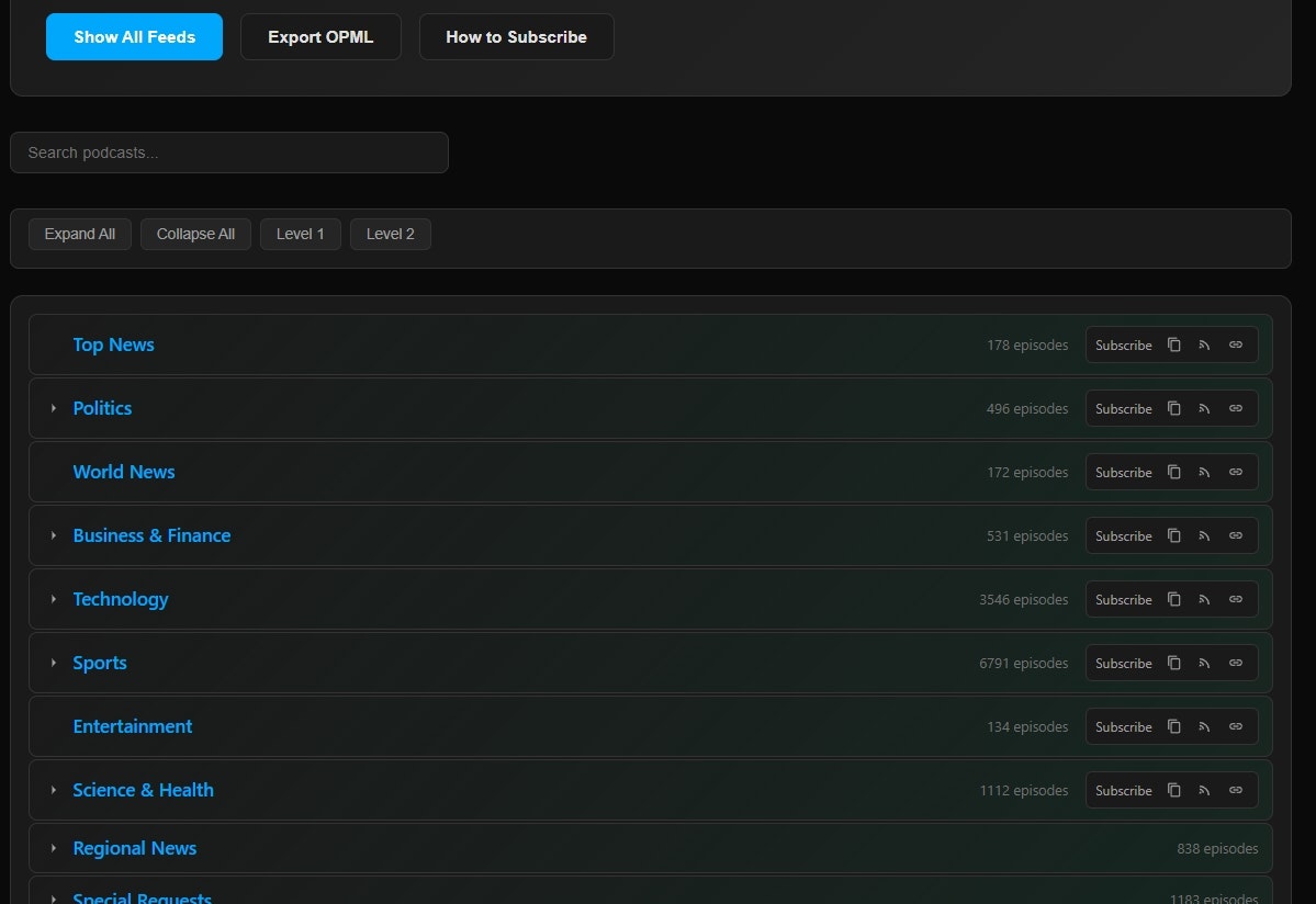 Daily Audio News - Screenshot 3 showing product features and functionality