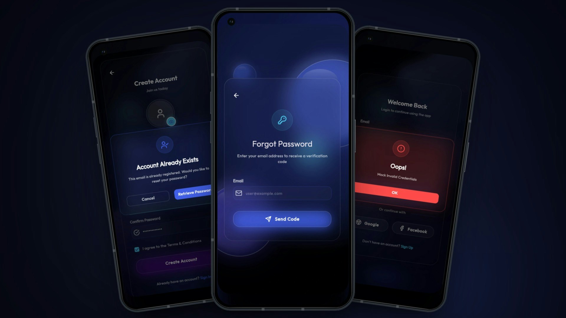 OnFiNtY Auth UI Kit - Screenshot 3 showing product features and functionality