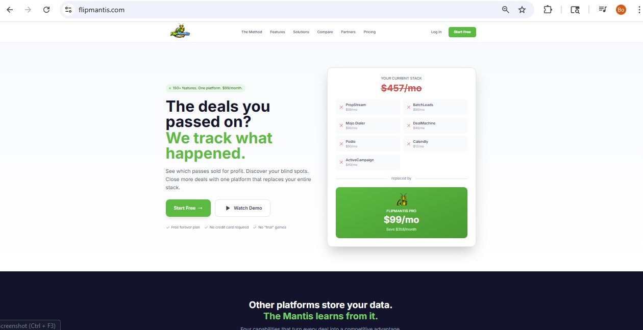 FlipMantis - Screenshot 3 showing product features and functionality