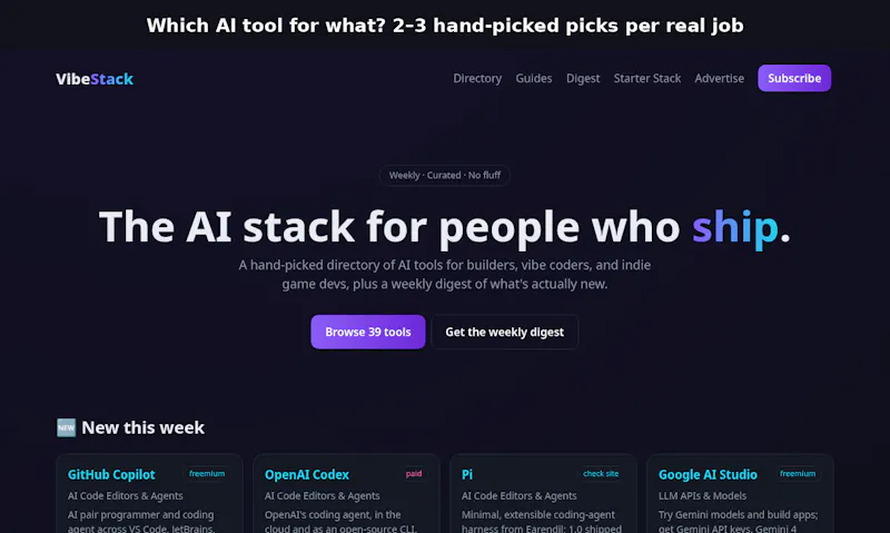 VibeStack screenshot 2