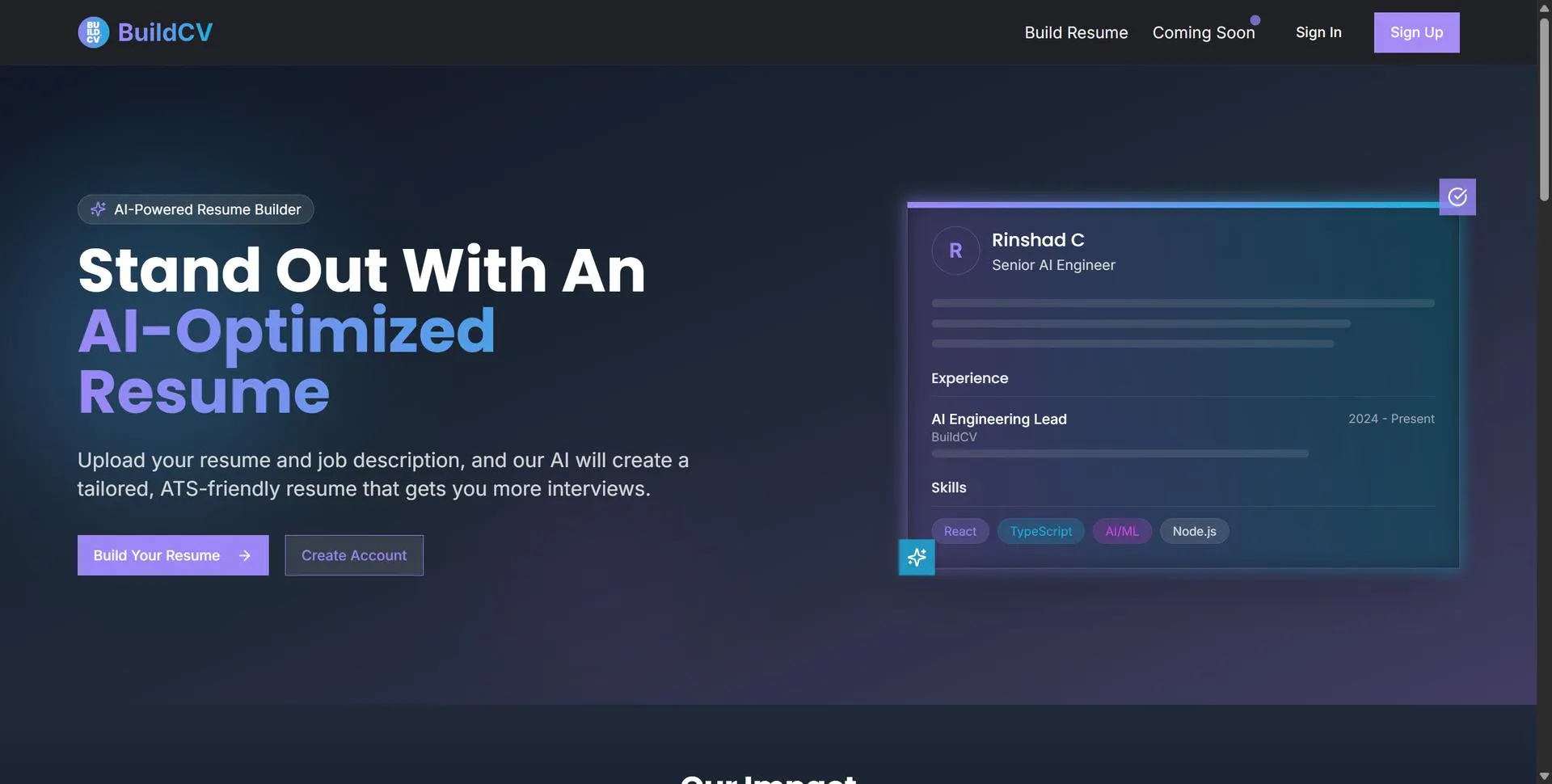 BuildCV gallery image