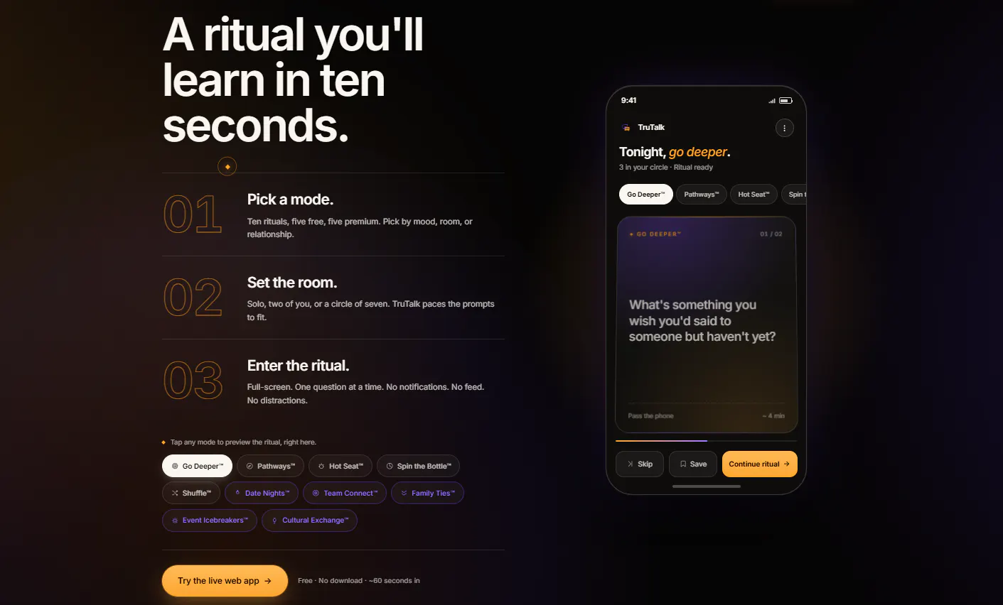 TruTalk - Intentional Conversation App gallery image