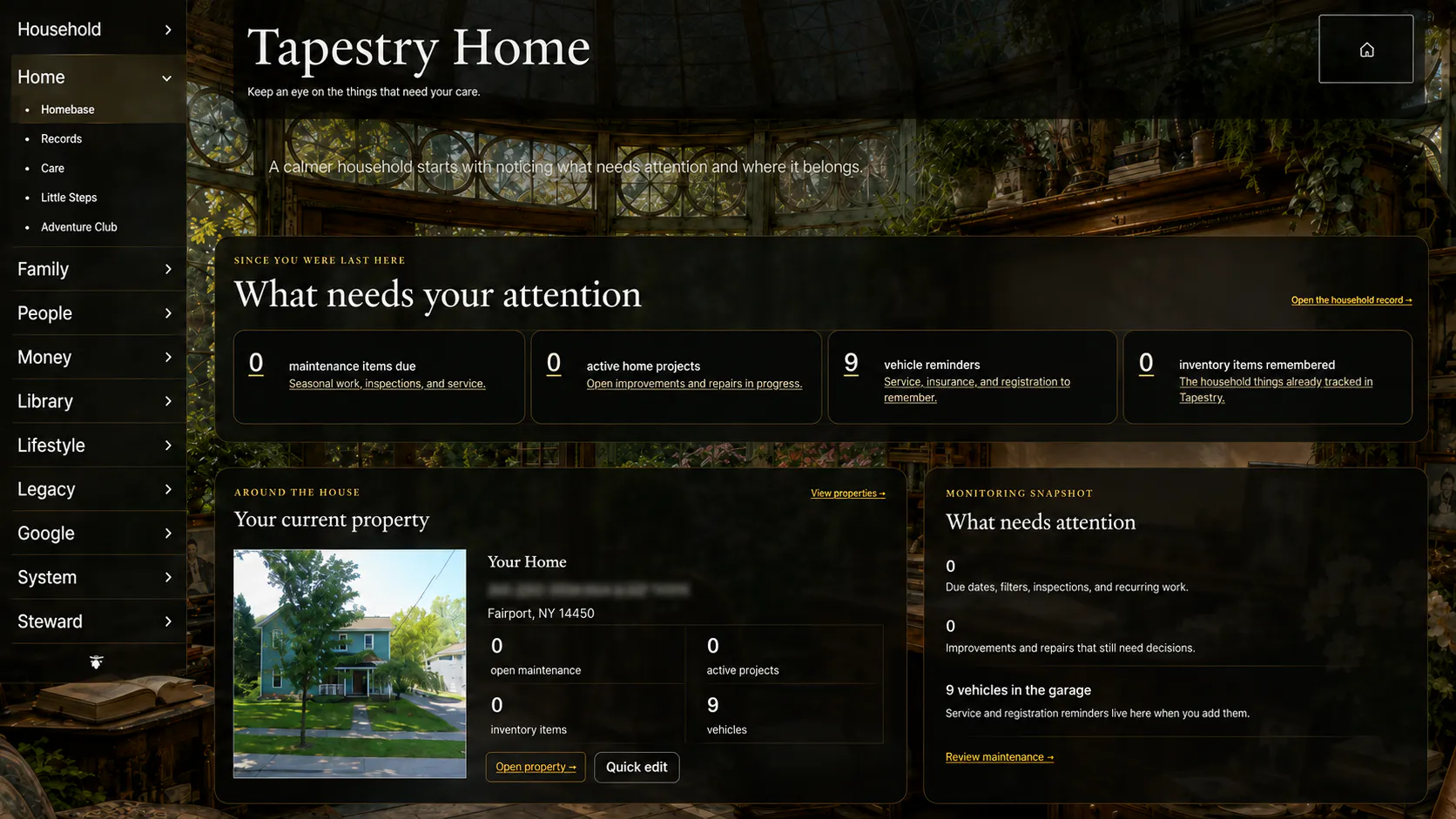 Welcome to Tapestry screenshot