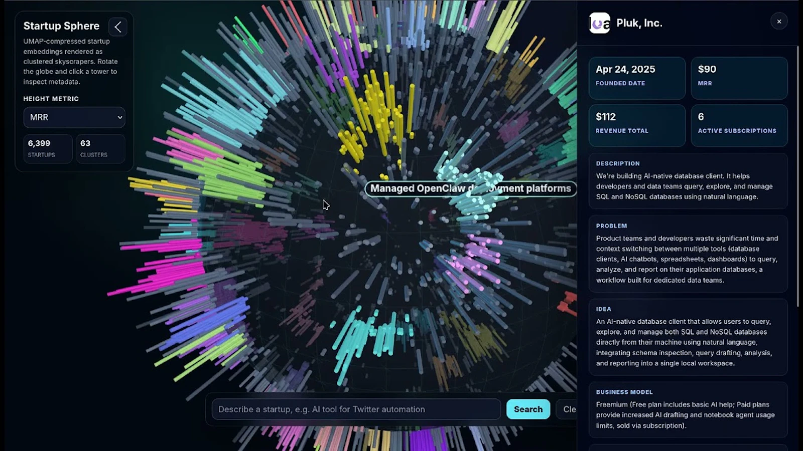 Startup Sphere screenshot 1 (video preview)