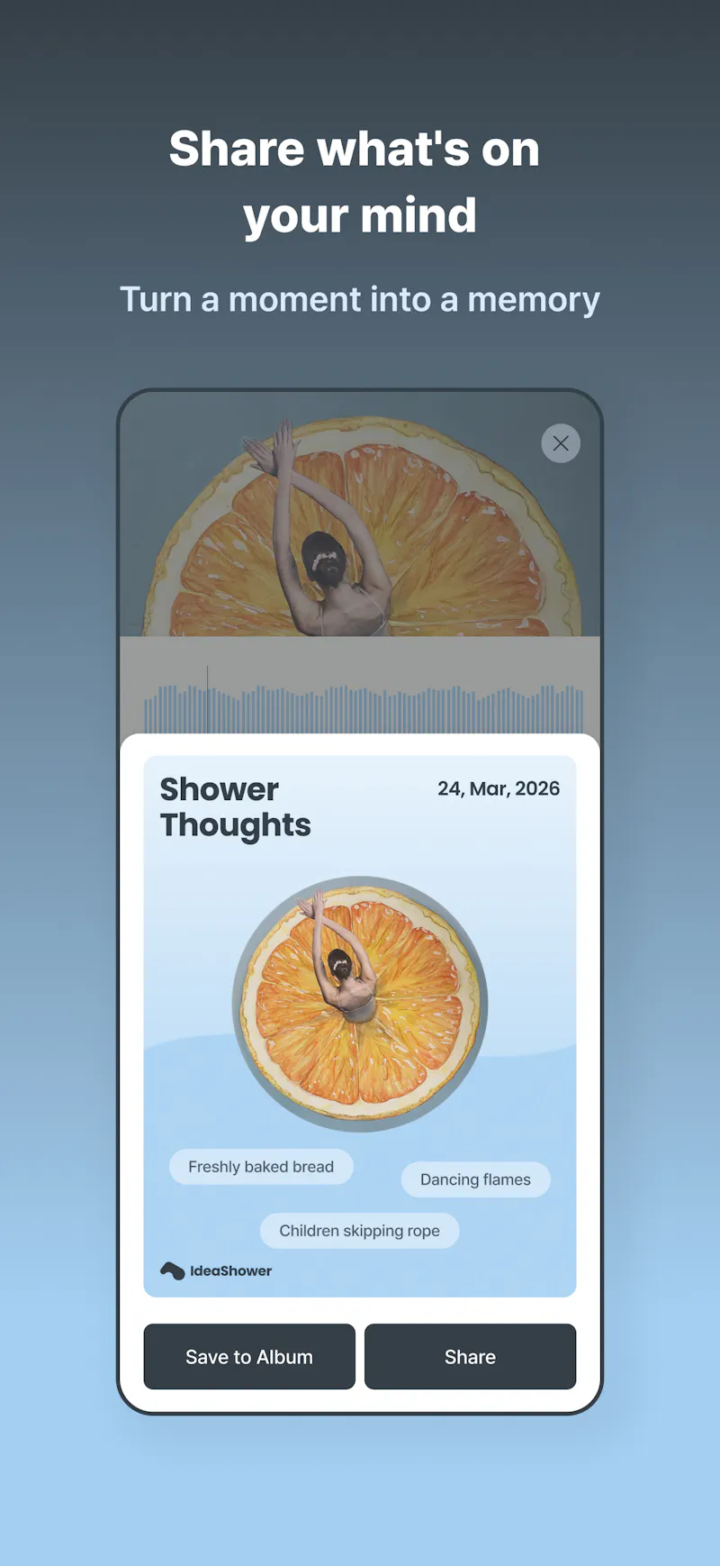 Idea Shower: AI voice journal screenshot 5