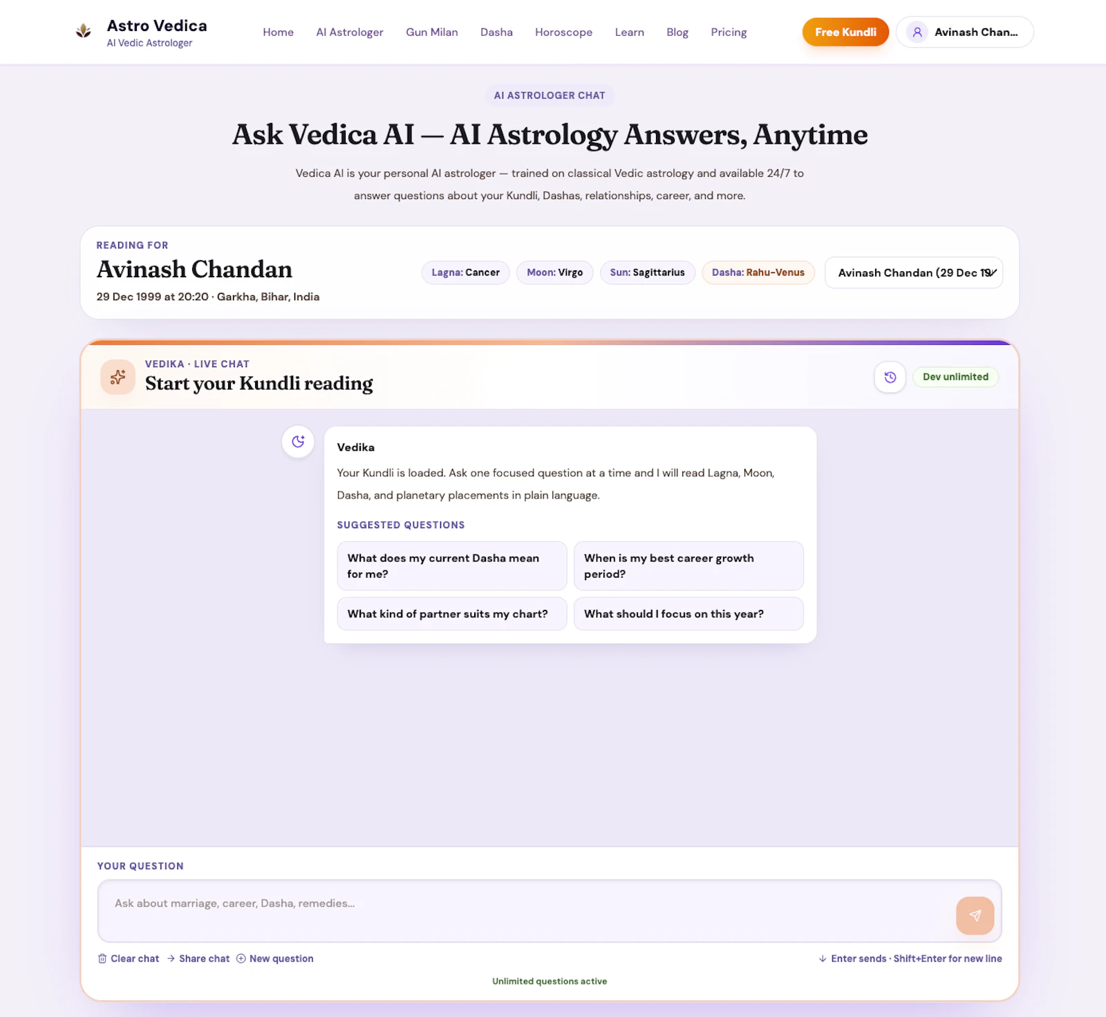 Astro Vedica screenshot 2
