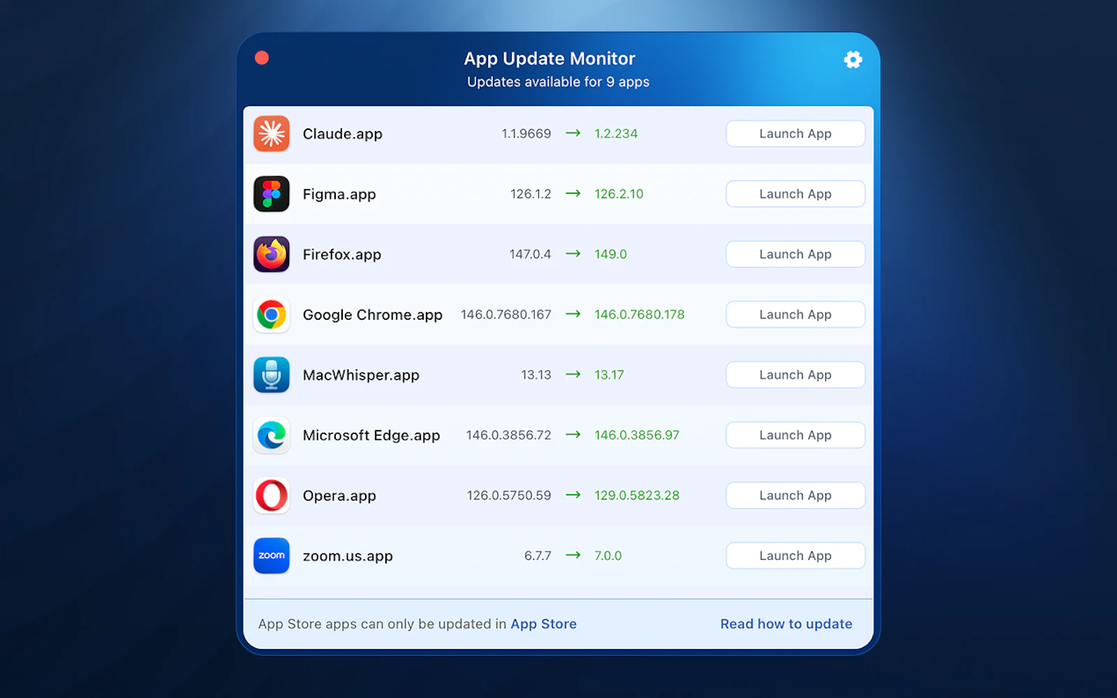 App Update Monitor screenshot 1