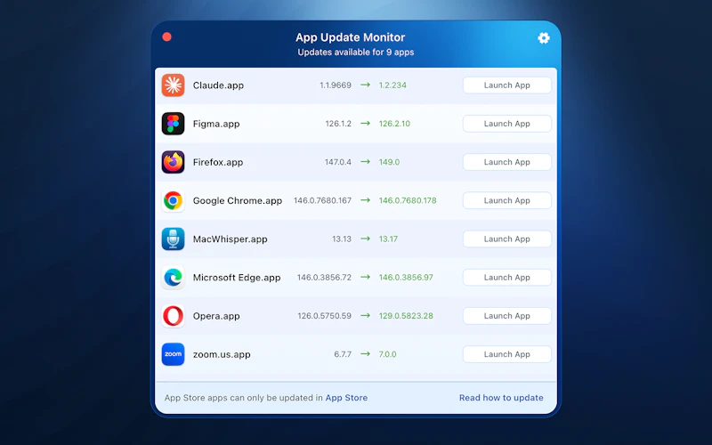 App Update Monitor screenshot 1