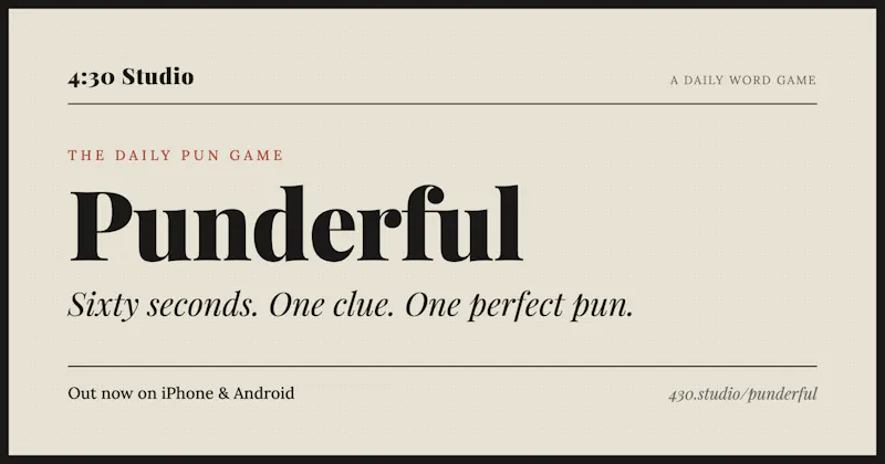 Punderful: A daily pun game screenshot 2