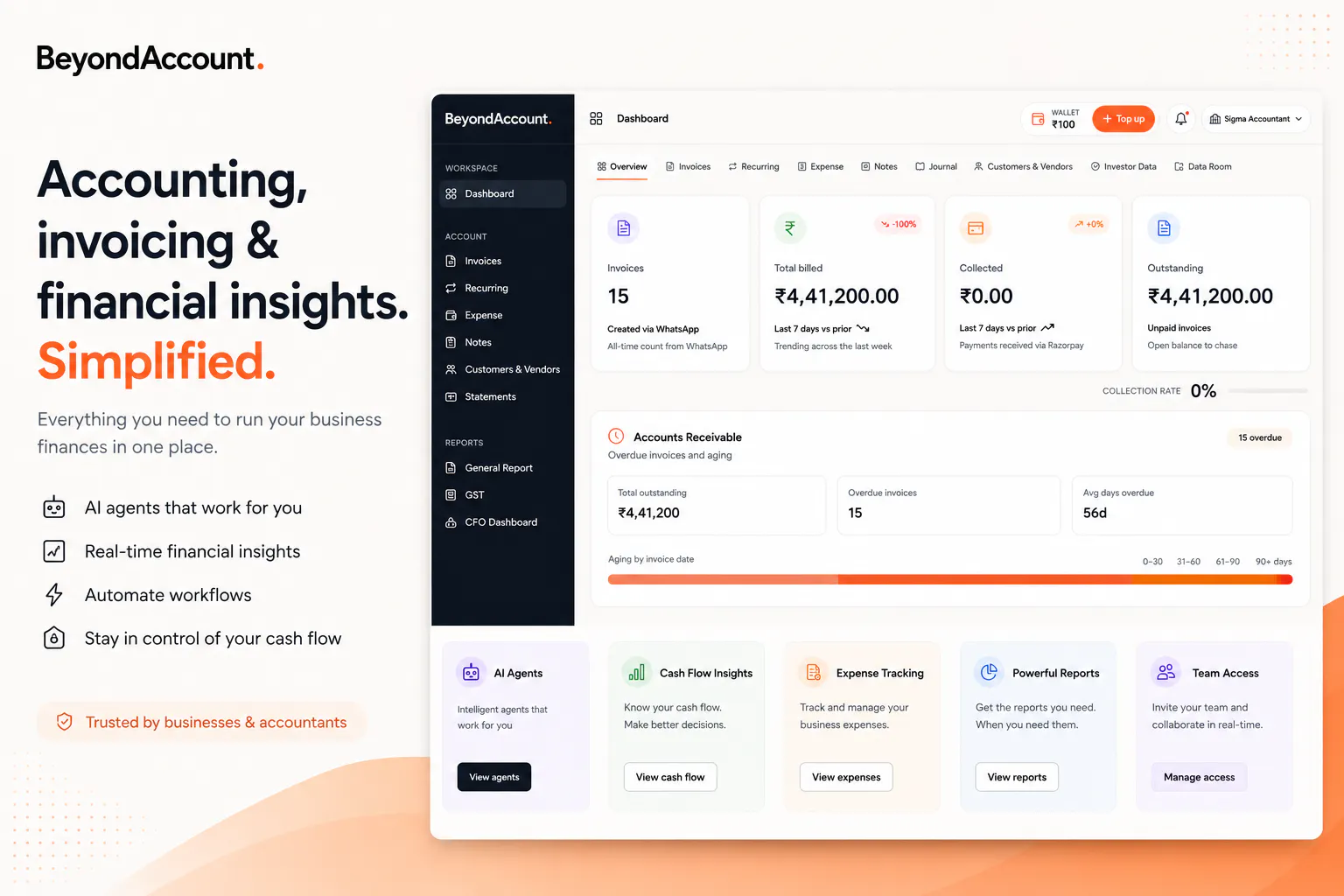 BeyondAccount — accounting on WhatsApp gallery image