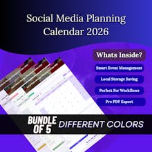 Social Media Planning Calendar 2026 gallery image