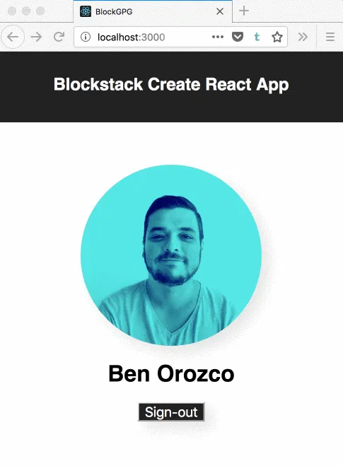 Blockstack Create React