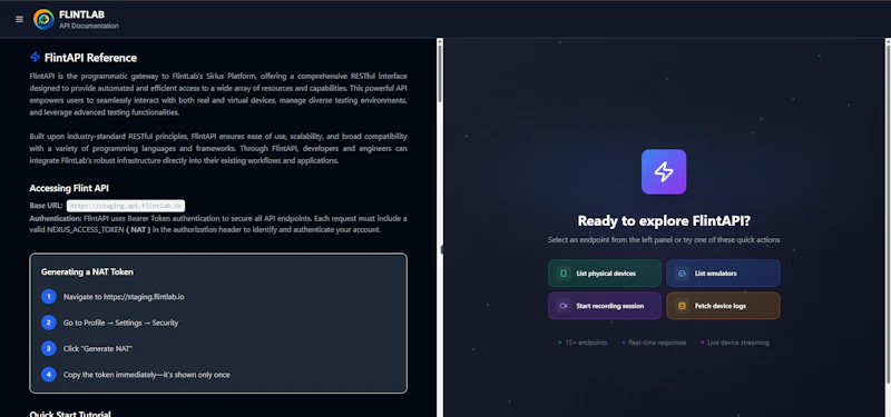 FlintLab Sirius Platform screenshot 11