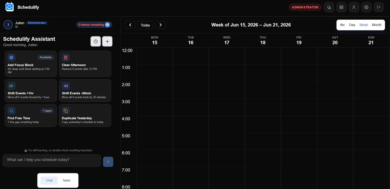 Schedulify screenshot 1