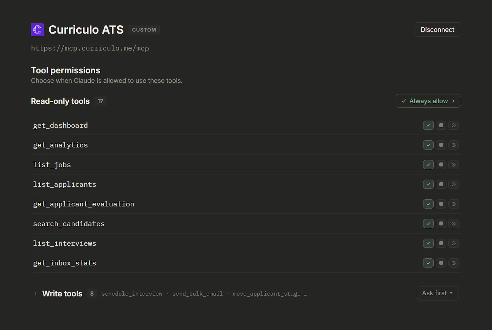 Curriculo ATS MCP screenshot 2