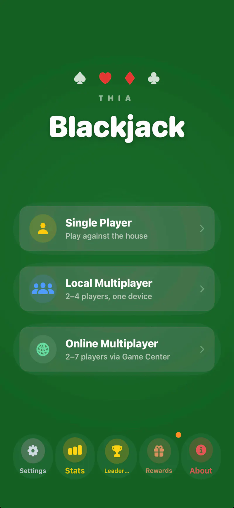 Thia Blackjack - Free Multiplayer screenshot 1