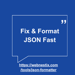 WebNestix JSON Formatter