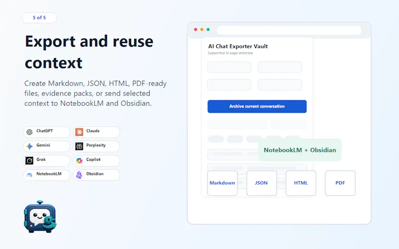 AI Chat Exporter: Local Vault screenshot 5