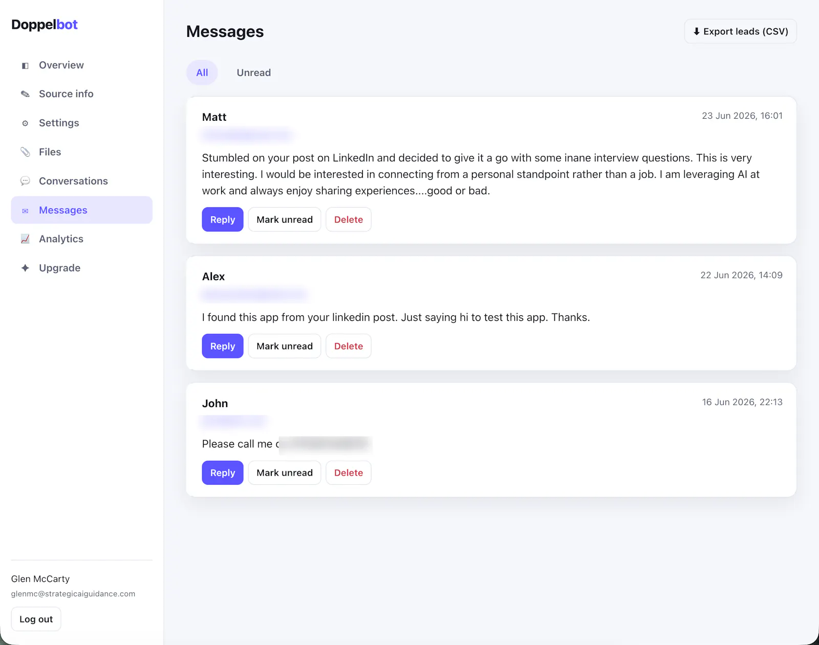 Doppelbot screenshot 3