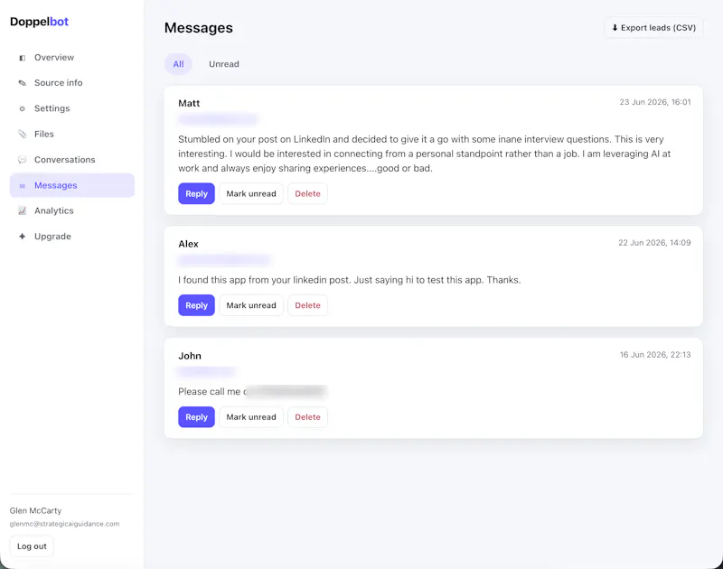 Doppelbot screenshot 3