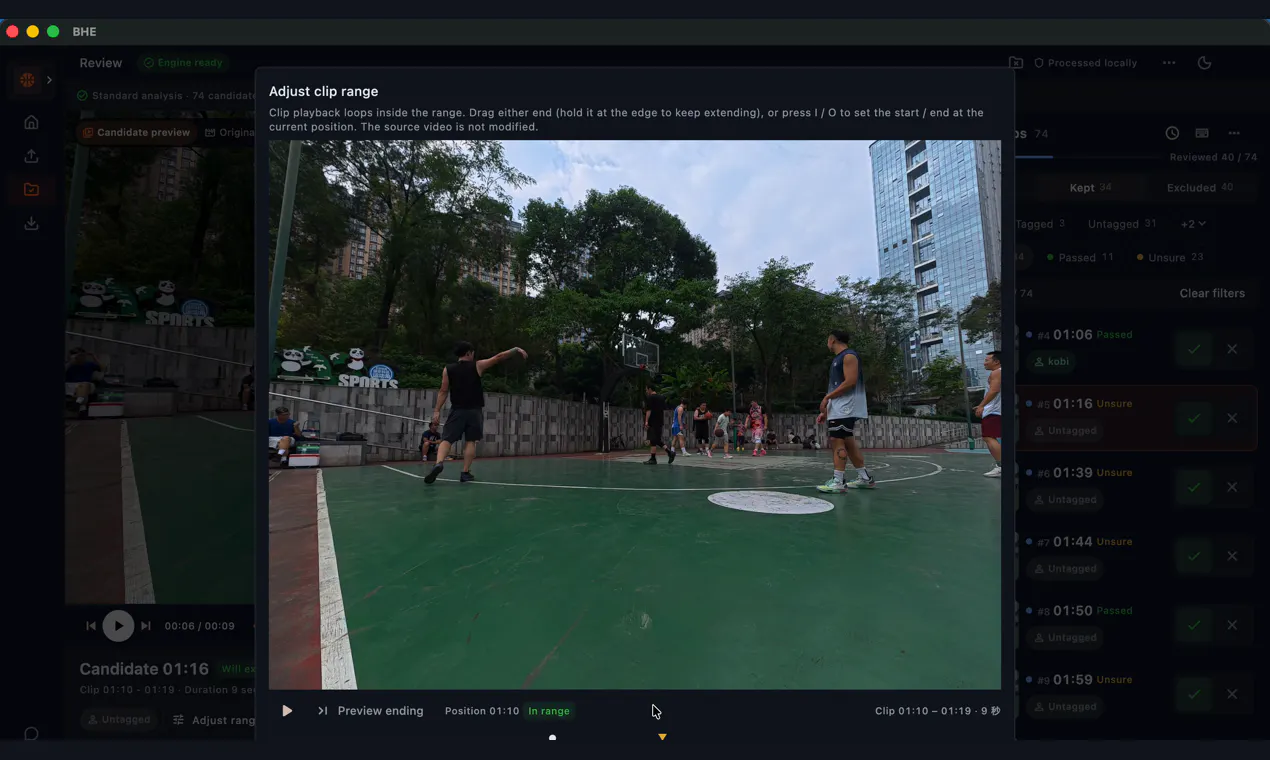 Basketball Highlight Editor gallery image