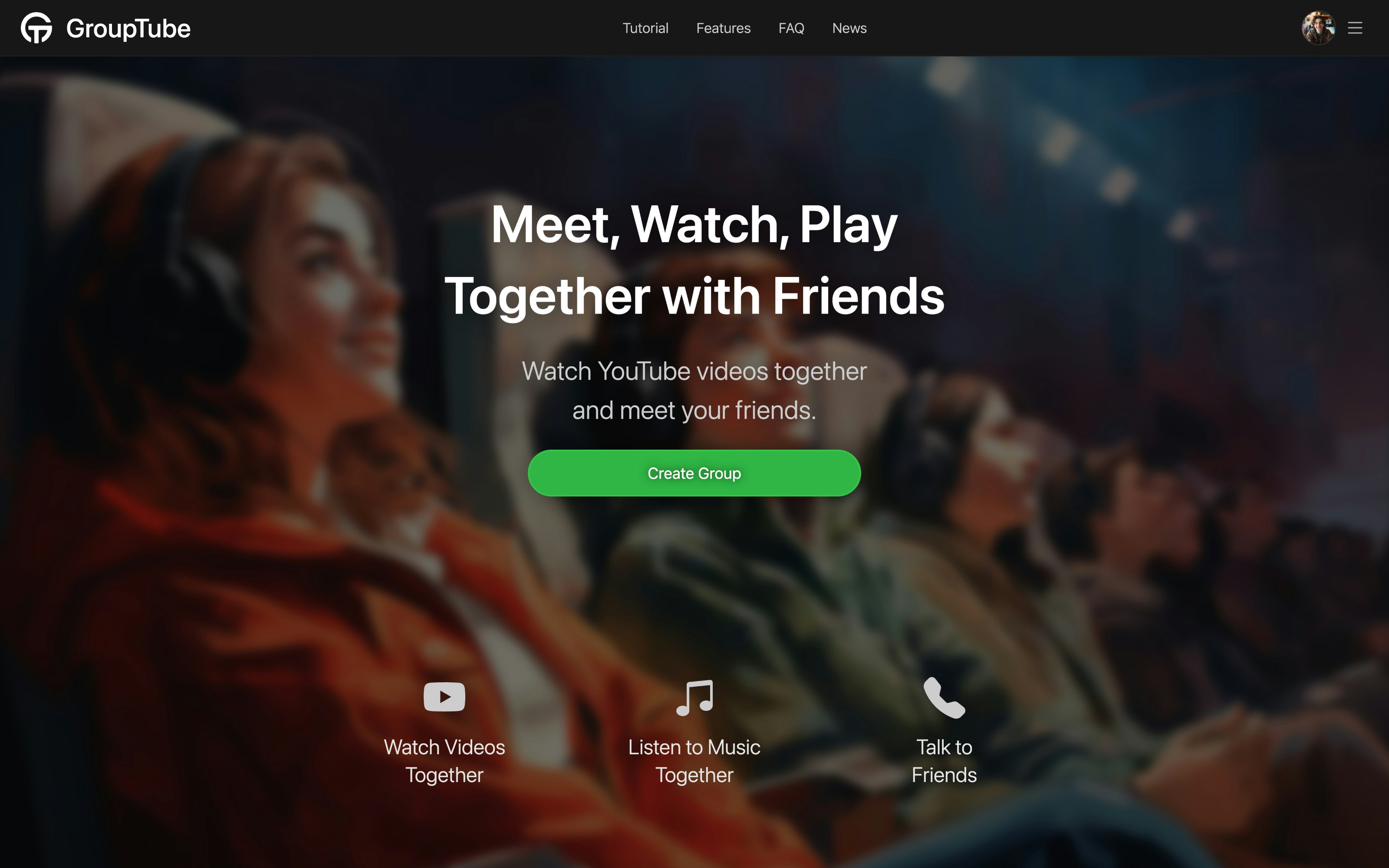 GroupTube — Meet, Watch, Play gallery image