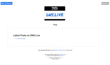 DNS.Live - A Handshake Barometer gallery image
