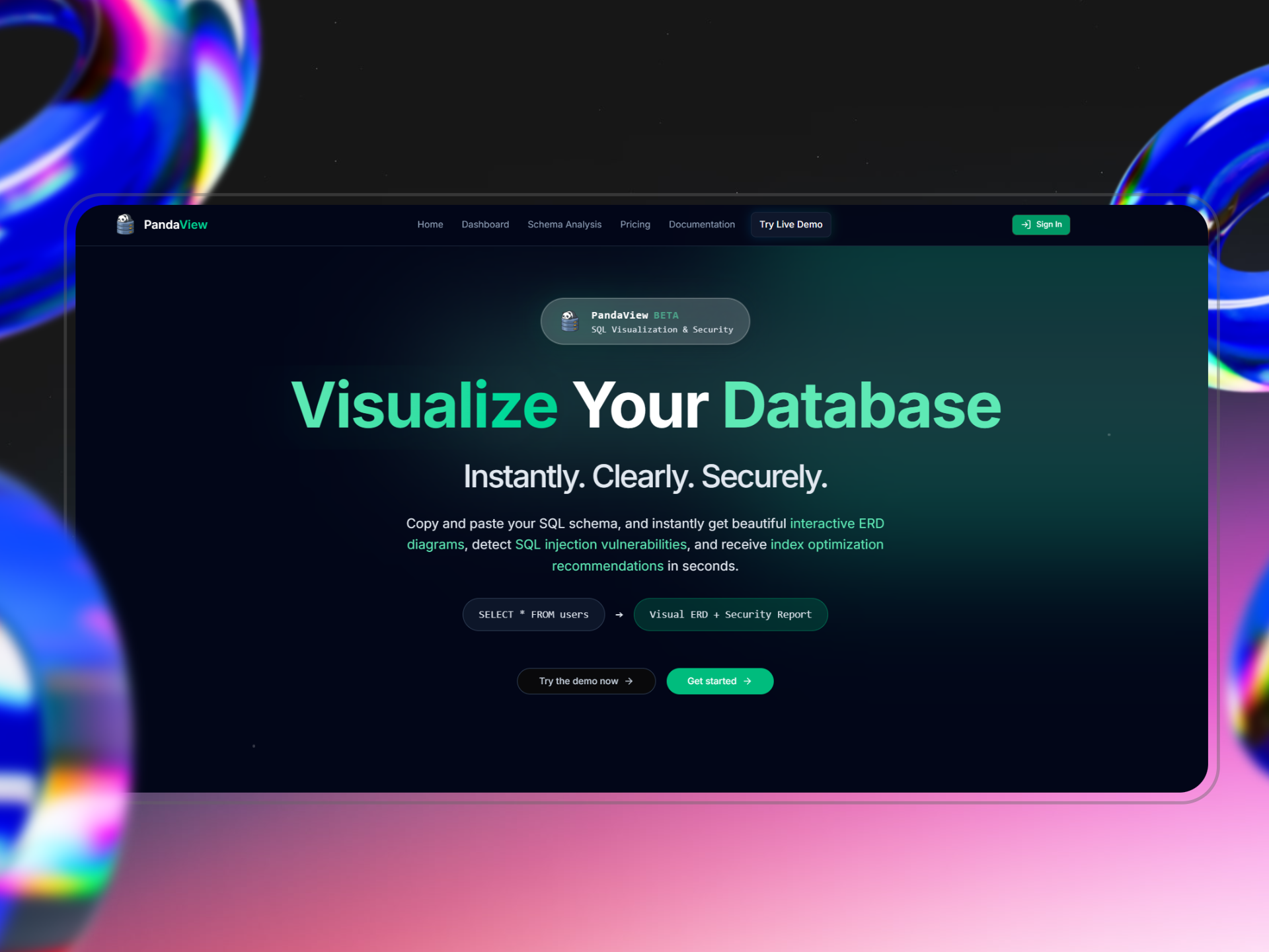 Pandaview - Visualización y seguridad del esquema de la base de datos media 2