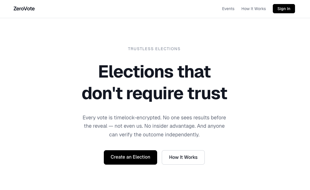 ZeroVote gallery image