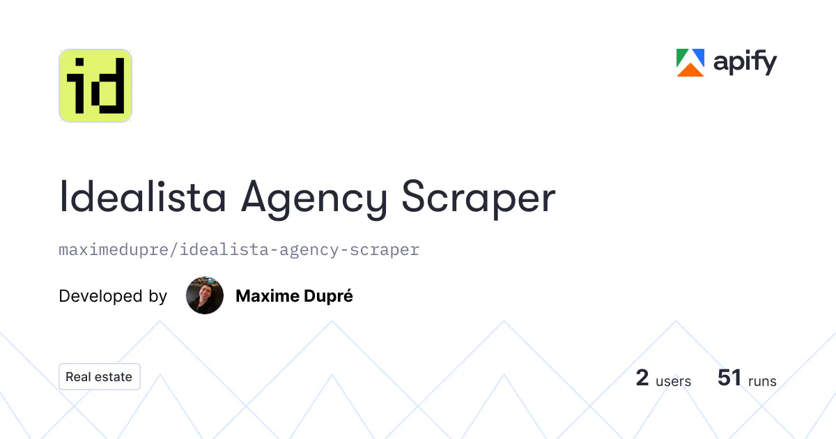 Idealista Agency Scraper gallery image