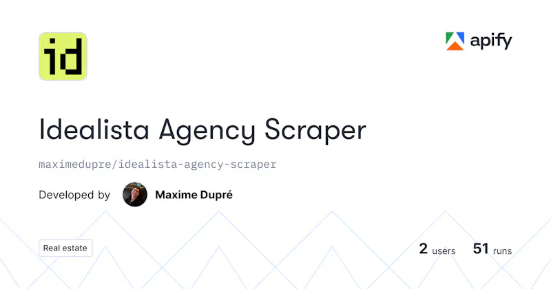 Idealista Agency Scraper screenshot 1