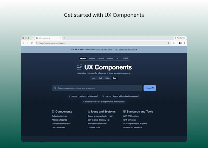 UX Components: Design System Reference screenshot 8