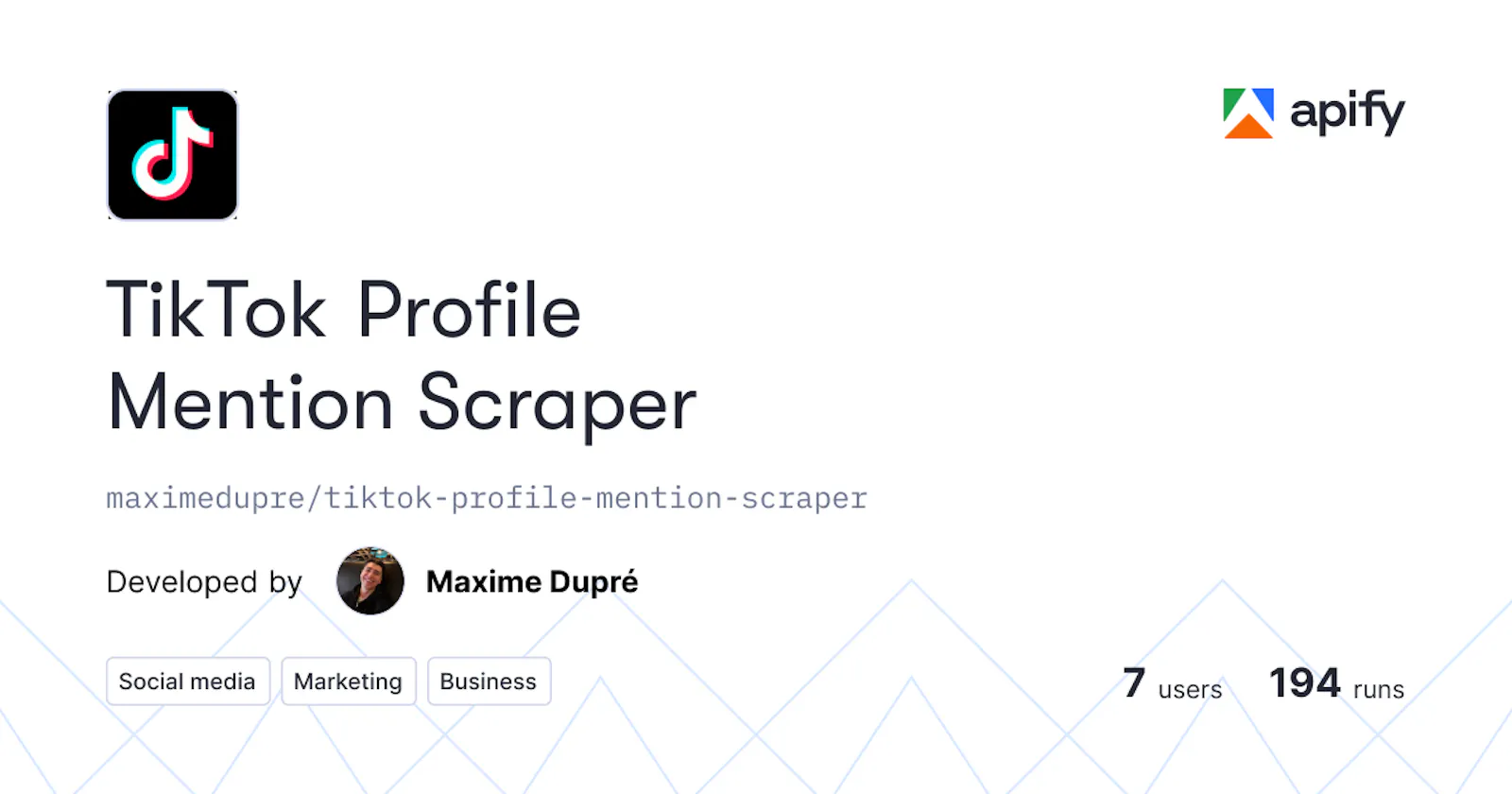 TikTok Profile Mention Scraper screenshot 1
