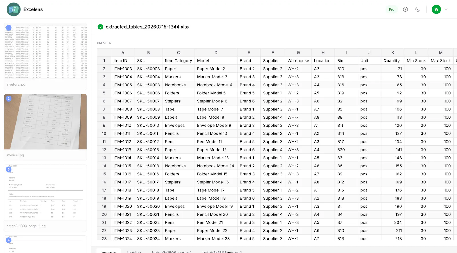 Excelens screenshot 2