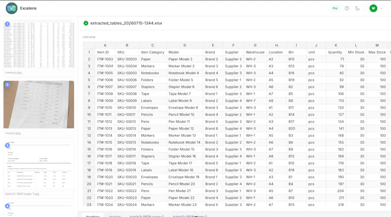Excelens screenshot 2