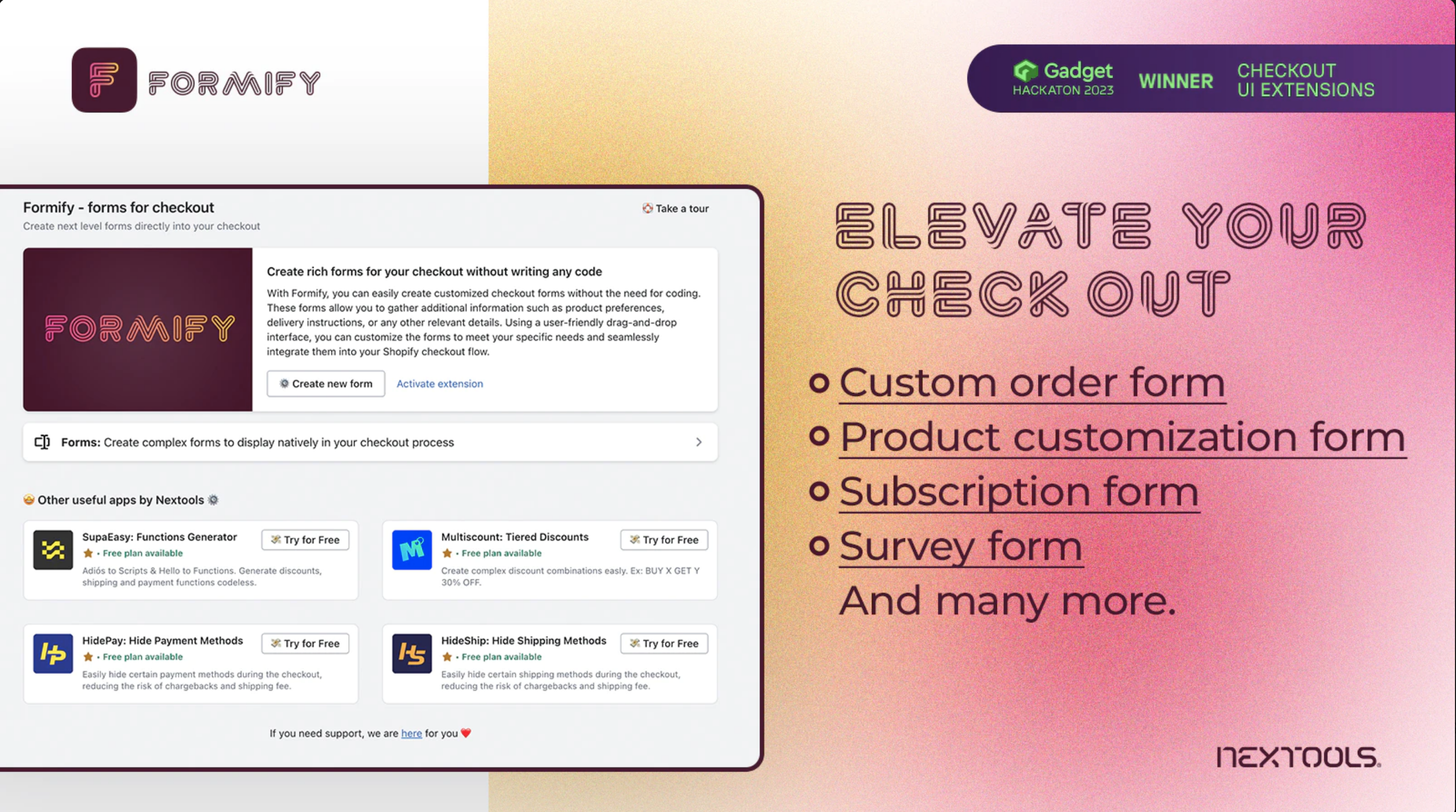 Formify gallery image