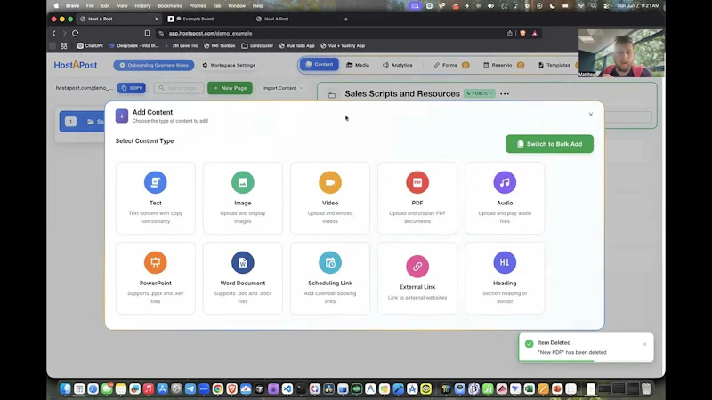 HostAPost screenshot 1 (video preview)