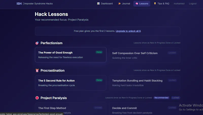 Imposter Syndrome Hacks screenshot 5