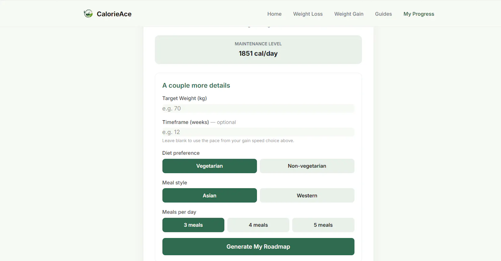 CalorieAce screenshot 4