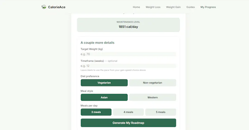 CalorieAce screenshot 4