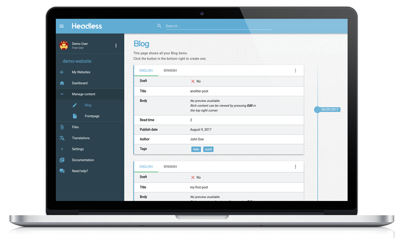 Headless gallery image