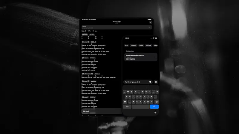 chordlist screenshot 2