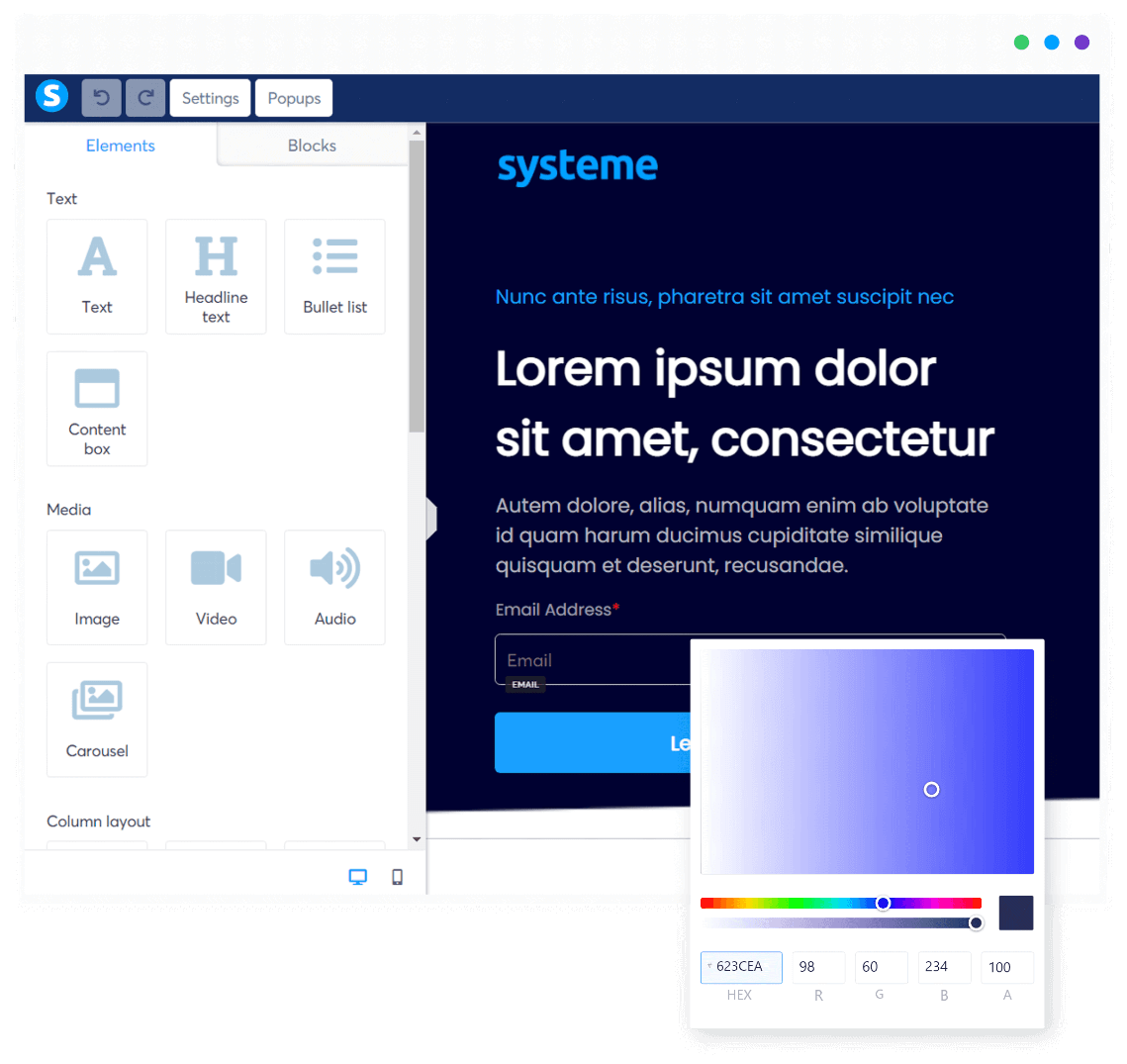 Systme.io media 2
