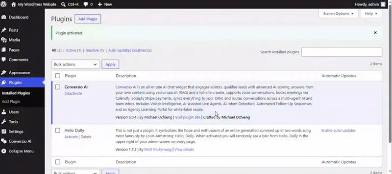 Conversio AI screenshot 1 (video preview)