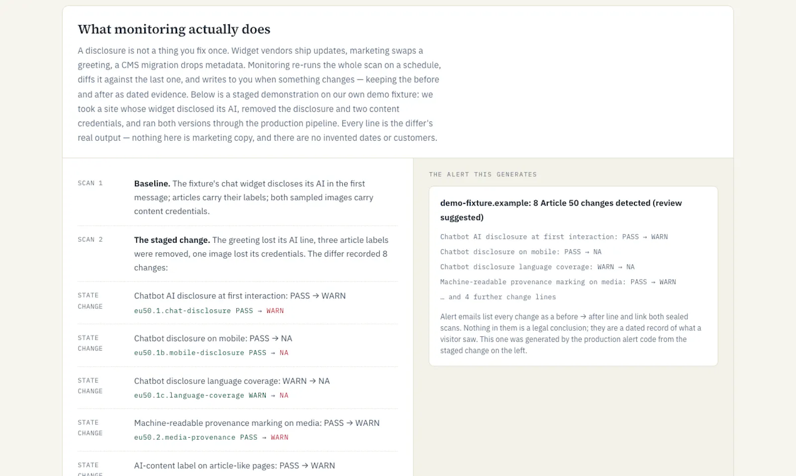 DisclosureProof screenshot 2