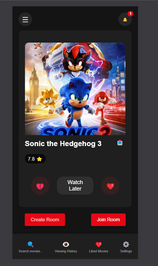 Moviematcher - スワイプして、次のお気に入りの映画を見つけます。パーソナライズされた映画メディア3